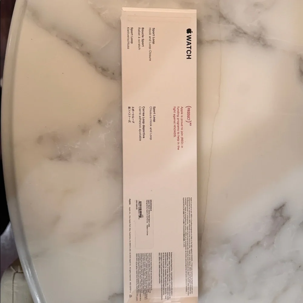 Apple Red Nylon Watch Band